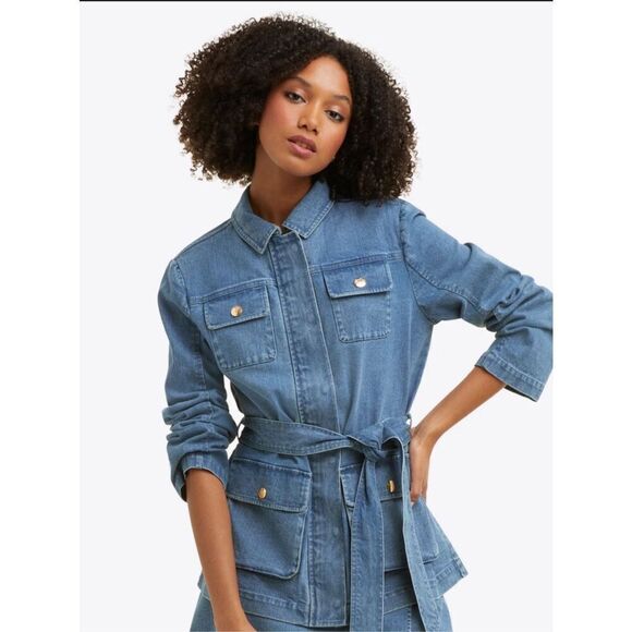 Draper James Field denim jacket in medium wash